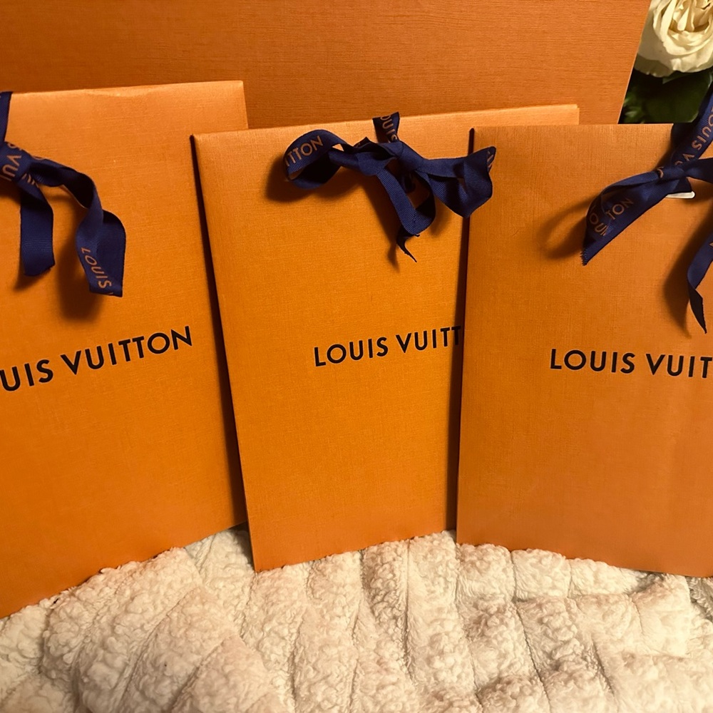 Mini Louis Vuitton gift bags